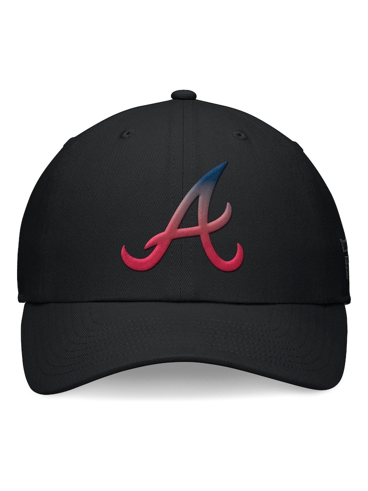 Fanatics 100% Cotton MLB Atlanta Braves Pinch Hitter Unstructured Adjustable Black Cap - Image 3 of 3