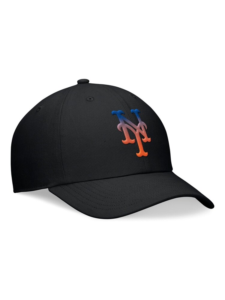 Fanatics 100% Cotton MLB New York Mets Fanatics Pinch Hitter Unstructured Adjustable Black Cap - Image 2 of 3 Fanatics 100% Cotton MLB New York Mets Fanatics Pinch Hitter Unstructured Adjustable Black Cap - Image 2 of 3