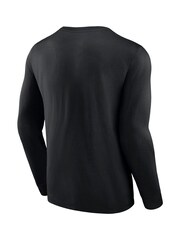 Fanatics MLB Miami Marlins Fundamental Long Sleeve Black T-Shirt - Image 2 of 3