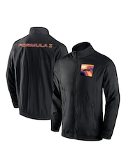 Jaqueta preta Fanatics Formula 1 Heat Map Woven Track - Imagem 1 de 3