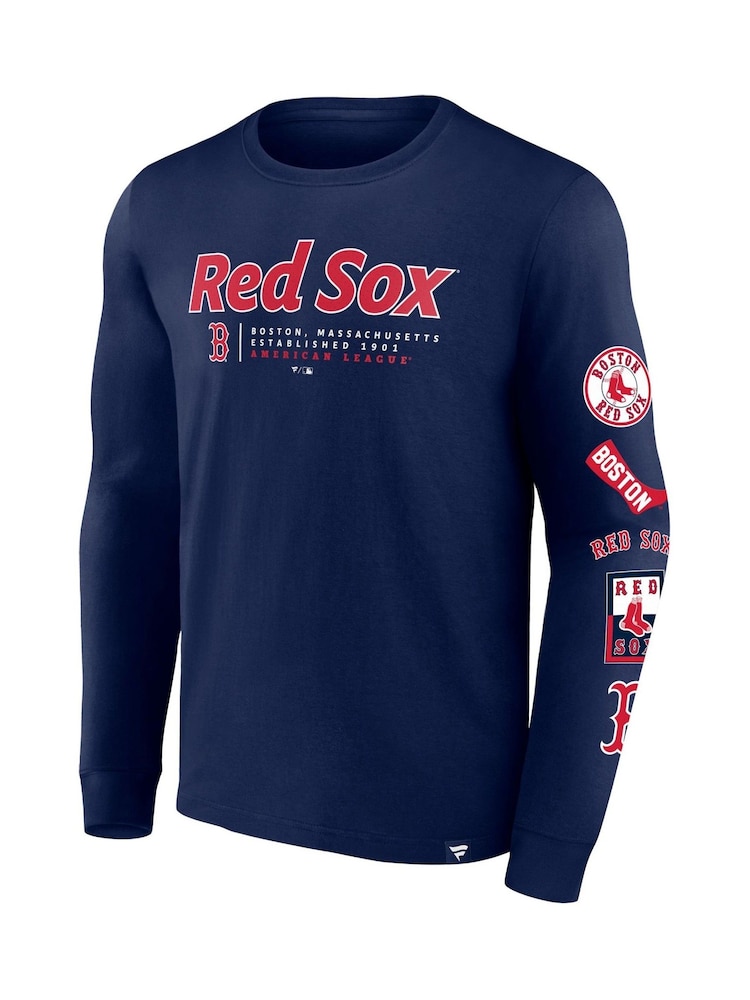 Modra rdeča majica z dolgimi rokavi Fanatics MLB Boston Sox Fanatics Fundamental - Slika 2 iz 3