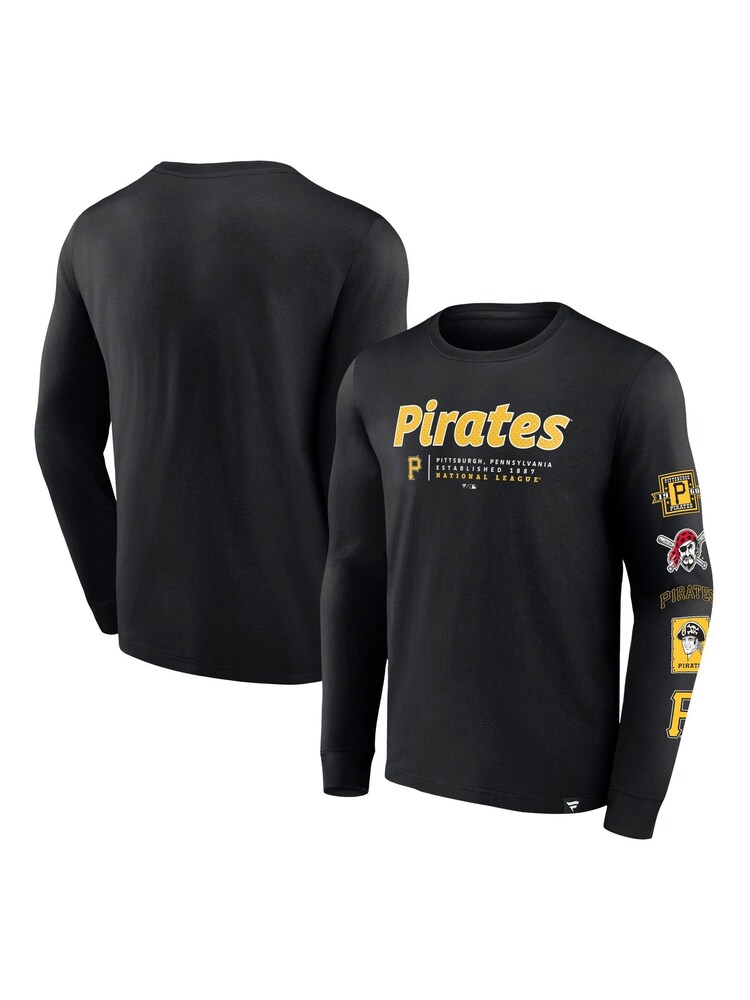 Fanatics MLB Pittsburgh Pirates Fundamental Långärmat Svart T-shirt - Bild 1 av 3 Fanatics MLB Pittsburgh Pirates Fundamental Långärmat Svart T-shirt - Bild 1 av 3