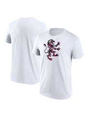 Fanatics 100% Cotton Aston Villa Short Sleeve White T-Shirt - Image 1 of 3