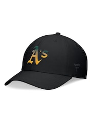 Fanatics MLB Oakland Athletics Pinch Hitter Unstructured 100% Cotton Adjustable Black Cap - Image 1 of 3