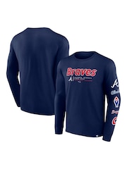 Fanatics Blue MLB Atlanta Braves Fanatics Fundamental Long Sleeve T-Shirt - Image 1 of 3