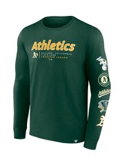 Fanatics Green MLB Oakland Athletics Fanatics Fundamental Long Sleeve T-Shirt - Image 2 of 3