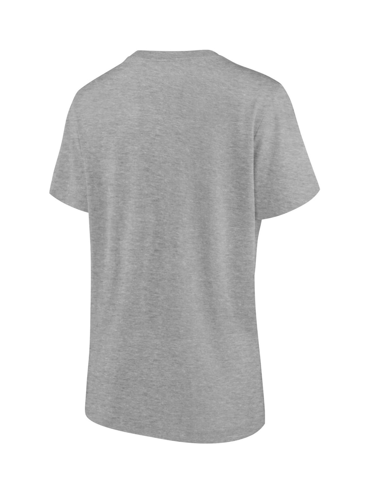 Fanatics Womens Grey 100% Cotton NBA Chicago Cubs Iconic Wrigley Field to London Stadium Graphic T-Shirt - Image 2 of 3