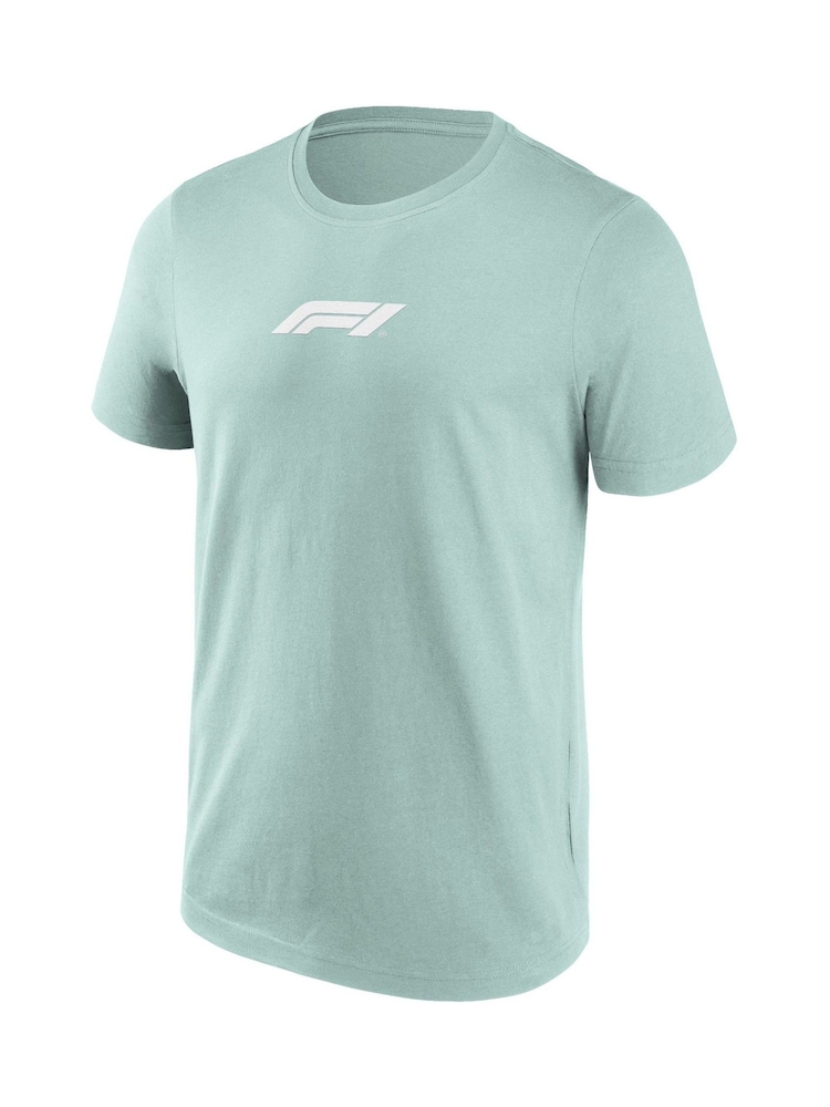 Fanatics Green 100% Cotton Formula 1 Mono Logo Graphic T-Shirt - Image 3 of 3 Fanatics Green 100% Cotton Formula 1 Mono Logo Graphic T-Shirt - Image 3 of 3