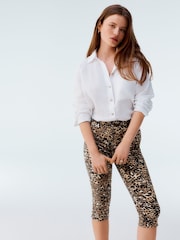Leopard Print Capri Trousers - Image 2 of 8
