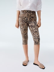 Leopard Print Capri Trousers - Image 3 of 8