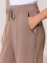 OSIA Mink Brown Wide Leg Modal Joggers - Image 4 of 5