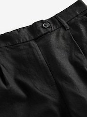 Noir - Pantalon Stay Smart ample en lin riche - Image 7 of 8