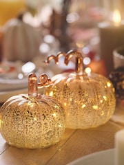 Lights4fun Set of 2 Multi LED Ombre Pumpkins - Image 2 of 6