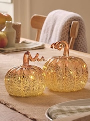 Lights4fun Set of 2 Multi LED Ombre Pumpkins - Image 5 of 6