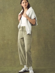Khaki Green Cargo Trousers - Image 1 of 7