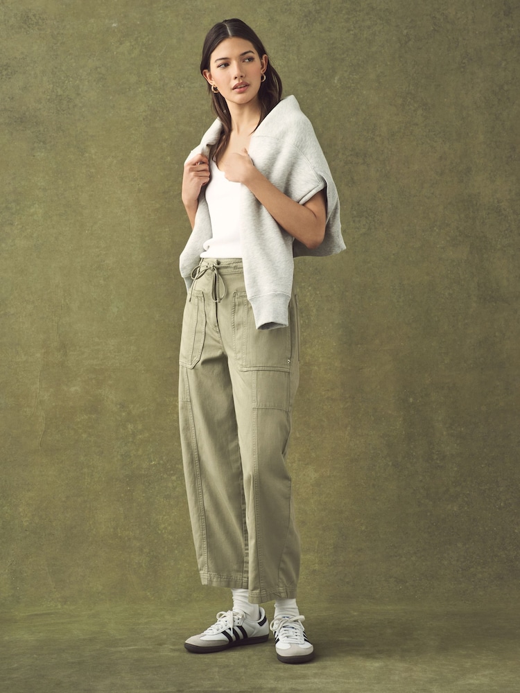 Khaki Green Cargo Trousers - Image 2 of 7