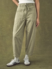 Khaki Green Cargo Trousers - Image 3 of 7