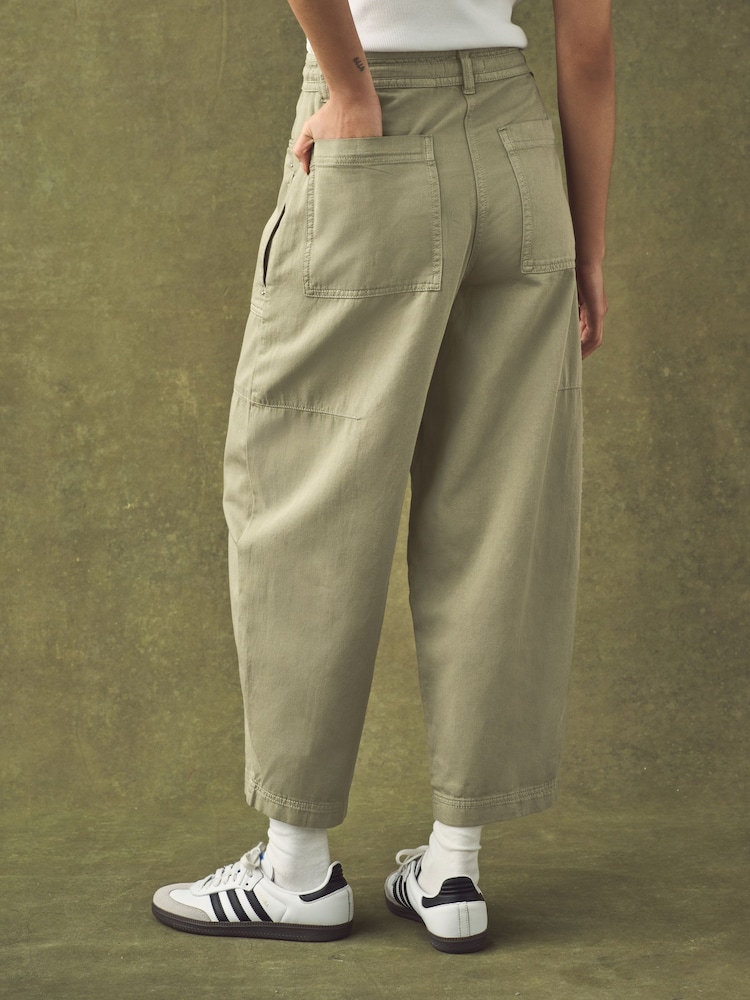 Khaki Green Cargo Trousers - Image 4 of 7
