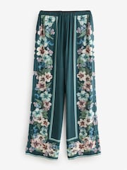 Vert bleu sarcelle - Pantalons amples avec Lin - Image 5 of 7