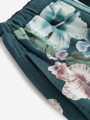Vert bleu sarcelle - Pantalons amples avec Lin - Image 6 of 7