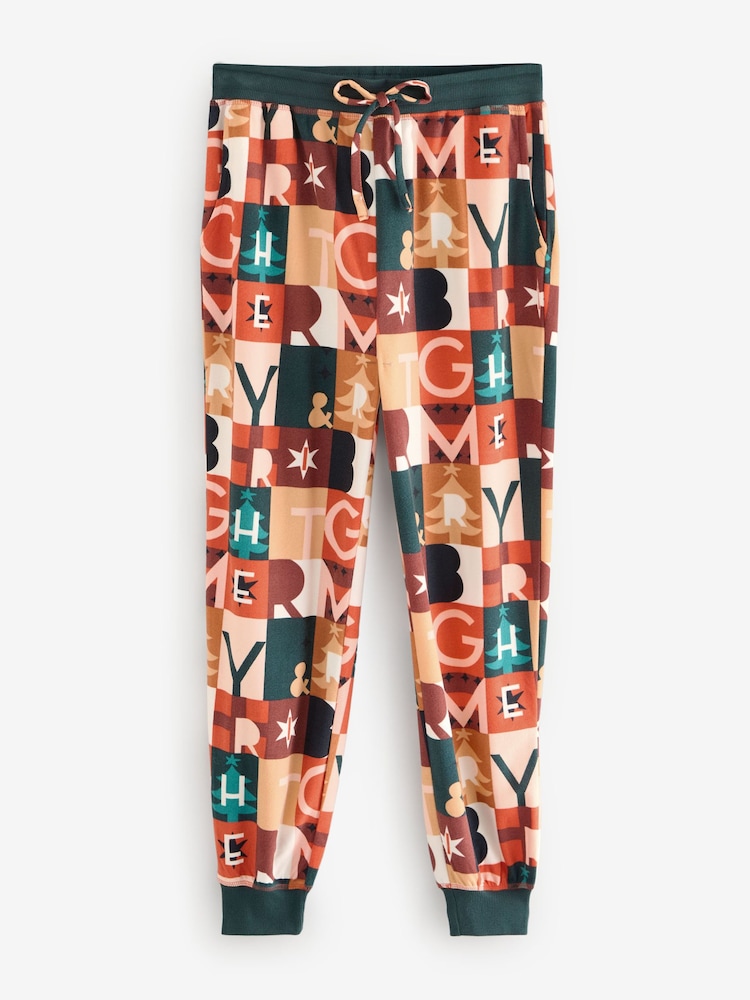 Orange Merry & Bright Cosy Long Sleeve Pyjamas - Image 12 of 14
