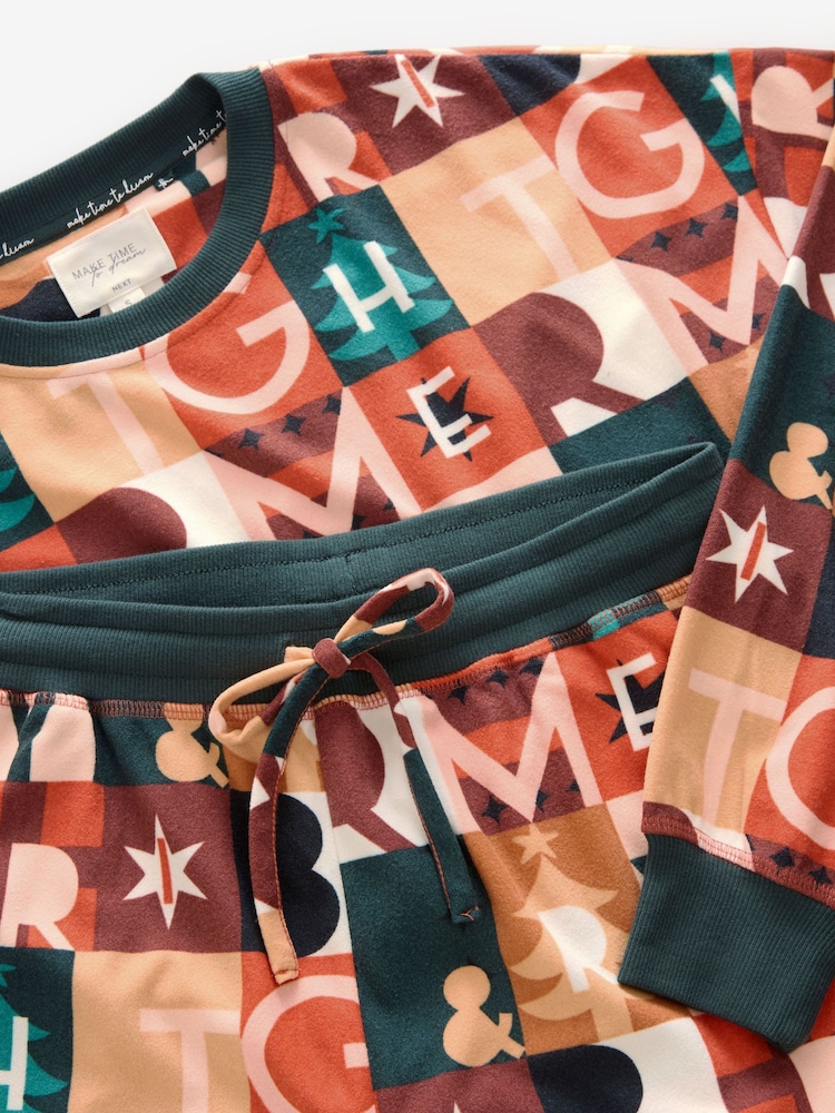 Orange Merry & Bright Cosy Long Sleeve Pyjamas - Image 13 of 14