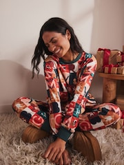 Orange Merry & Bright Cosy Long Sleeve Pyjamas - Image 3 of 14