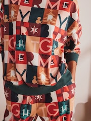 Orange Merry & Bright Cosy Long Sleeve Pyjamas - Image 9 of 14