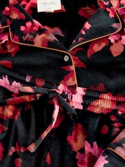 أسود/وردي زهور - Supersoft Button Through Pyjamas - صورة 12 من 12
