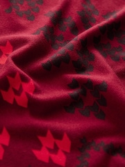 Burgundy Red Fairisle Pattern Christmas Cosy Long Sleeve Pyjamas - Image 11 of 11