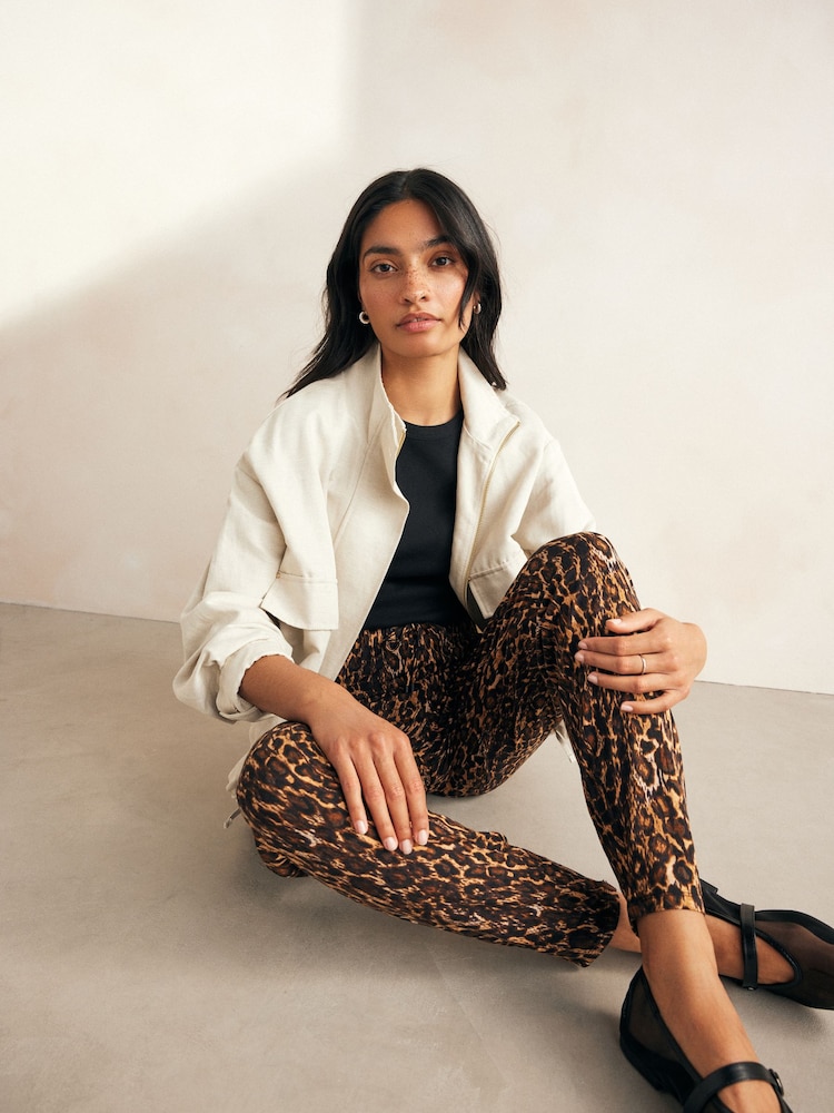Animal Print Jersey Joggers - Image 2 of 9