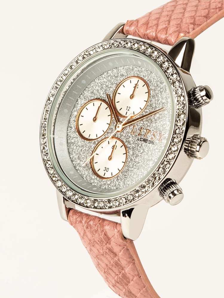 Lipsy Pink 3 Dial Watch - Image 2 of 2