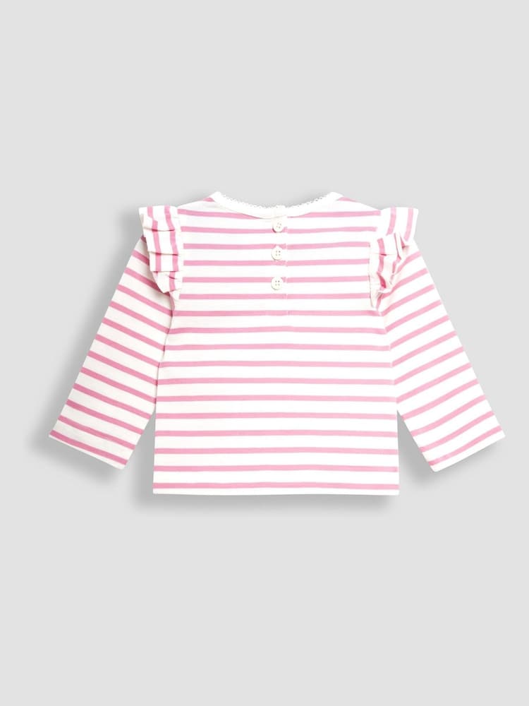 JoJo Maman Bébé Pink Peppa Pig Appliqué Top & Leggings Set - Image 4 of 7