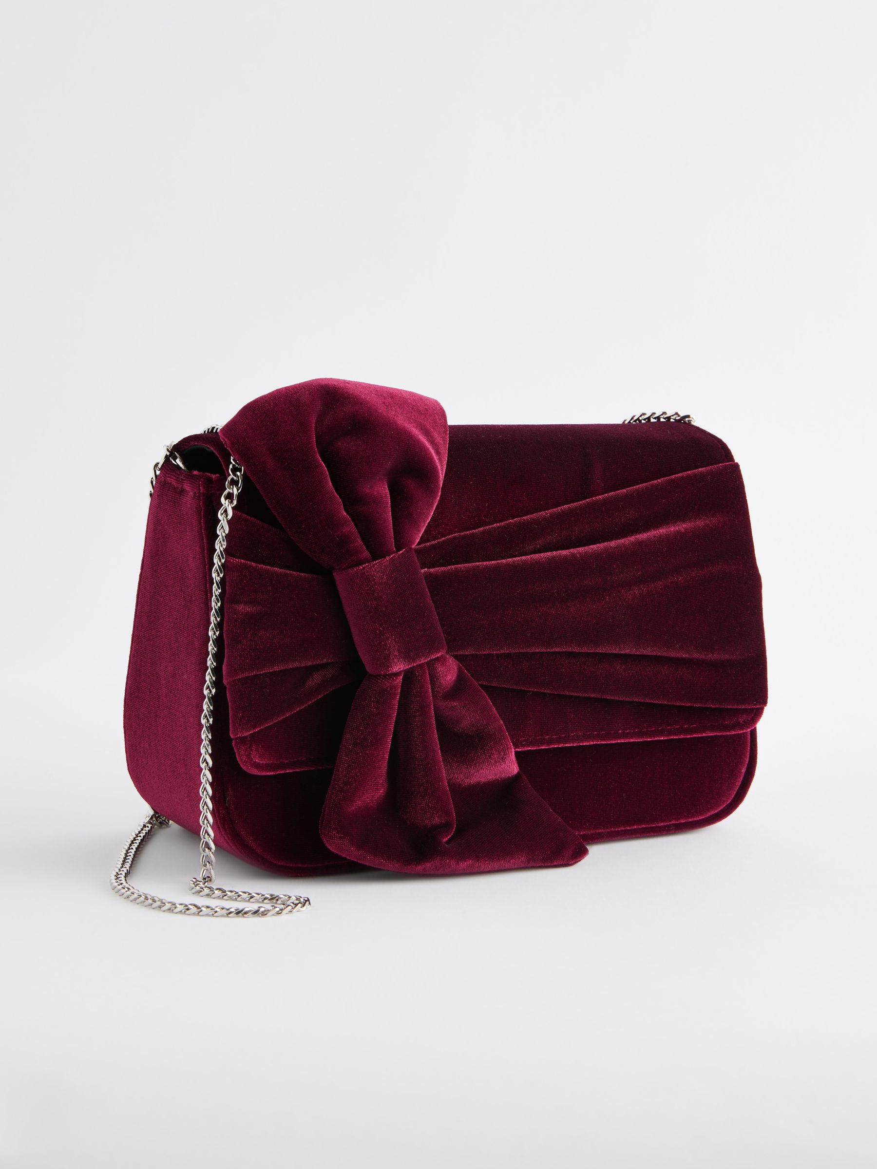 Burgundy velvet clutch outlet