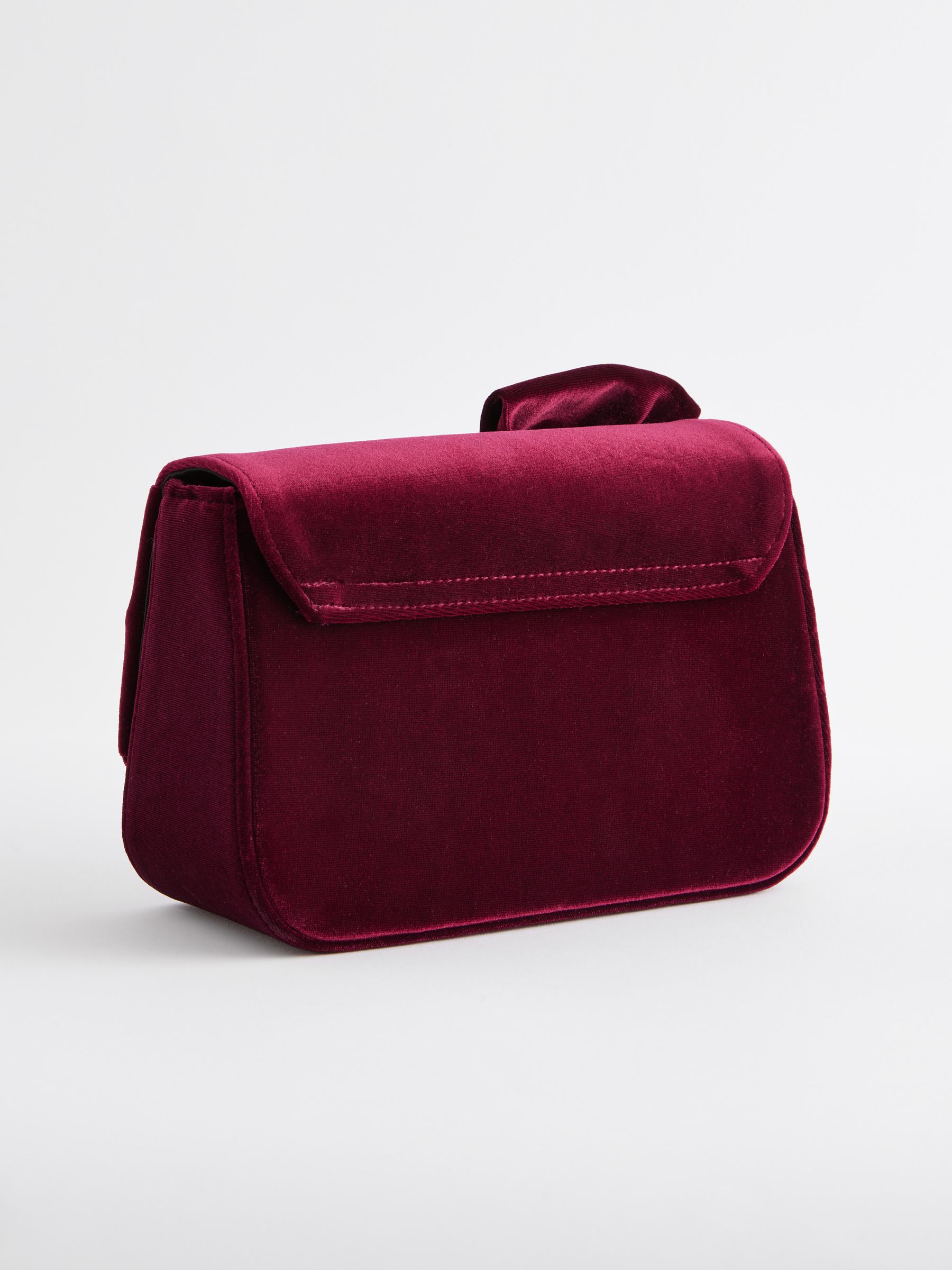 Buy Burgundy Red Bow Clutch Bag from Next Ireland