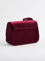 Burgundy Red Bow Clutch Bag - Image 6 of 10