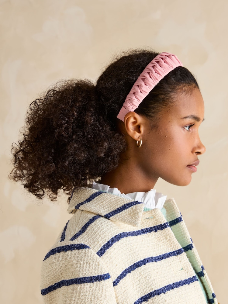Joules Patsy Pink Knot Headband - Image 2 of 6