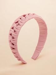 Joules Patsy Pink Knot Headband - Image 3 of 6