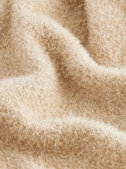 Gold Sparkle Tinsel Sleeveless Knitted Tank Vest Top - Image 6 of 7