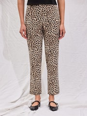 Ro&Zo Animal Petite Leopard Print 7/8 Capri - Image 2 of 6