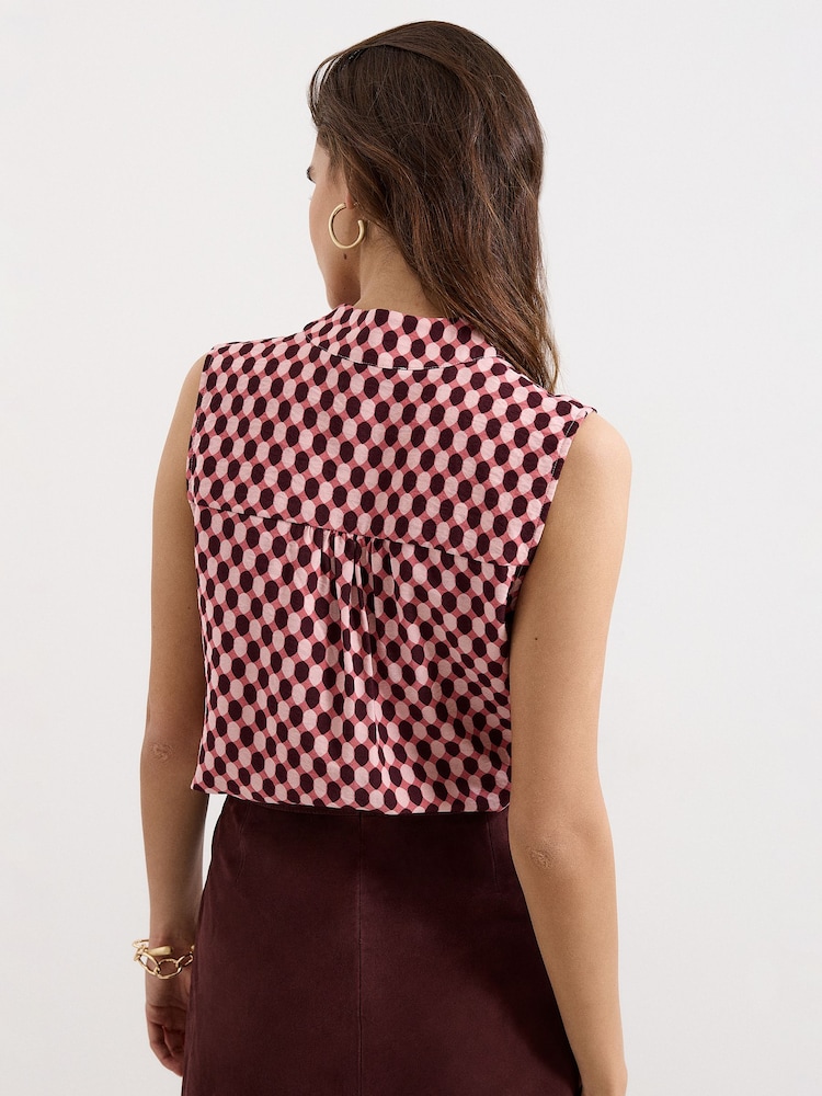 Phase Eight Pink Junie Geo Top - Image 2 of 7