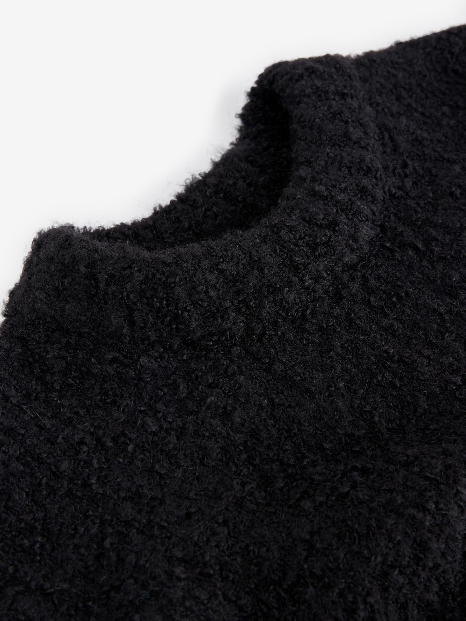 Buy Black Boucle Knitted Crew Neck Jumper from Next Germany