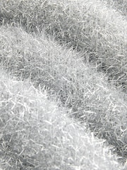 Silver Sparkle Tinsel Short Sleeve Knitted T-Shirt Jumper - Image 8 of 9