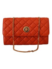 Versace Red Authentic Evening Shoulder Bag with Medusa Logo and Removable Chain Strap - Image 1 of 1