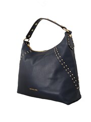 Michael Kors Blue Handbag Gold Tone Studs Shoulder Leather Bag - Image 2 of 6