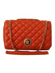 Versace Red Nappa Leather Shoulder Bag with Medusa Logo - Image 1 of 6