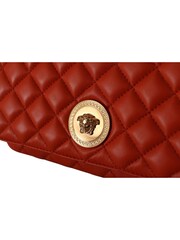 Versace Red Nappa Leather Shoulder Bag with Medusa Logo - Image 6 of 6