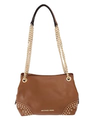 Michael Kors Exquisite Leather Shoulder Brown Bag with Adjustable Straps - Image 1 of 6