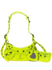 Balenciaga Yellow Neon Leather Shoulder Bag with Heart Mirror and Coin Purse - Image 1 of 6