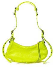 Balenciaga Yellow Neon Leather Shoulder Bag with Heart Mirror and Coin Purse - Image 2 of 6